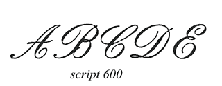 hand engraving letter styles